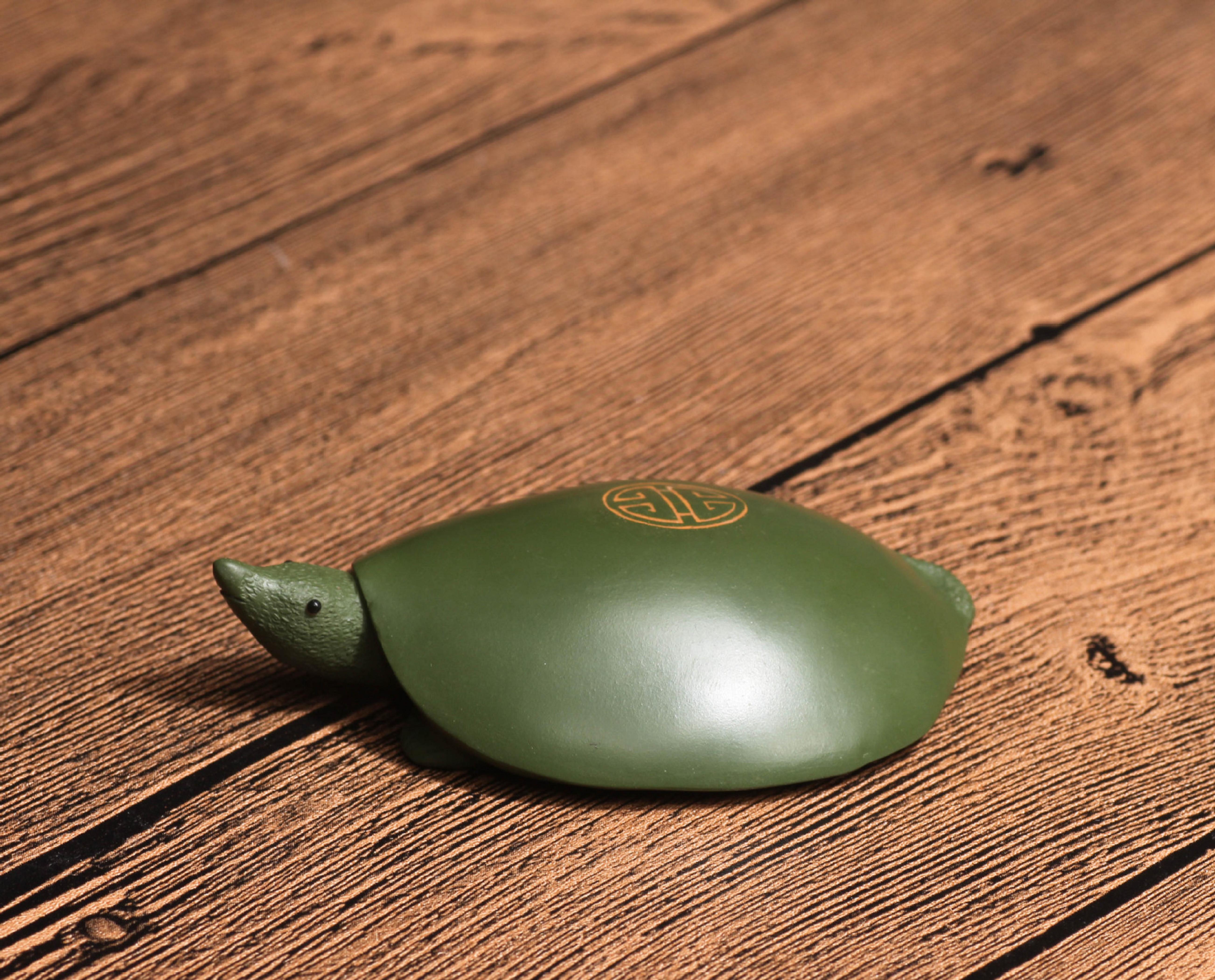 Tibetan /Tibet /Nepal zisha yixing carved tea play carving turtle statues Decoration toy tea pet figures soft-shelled turtle tor