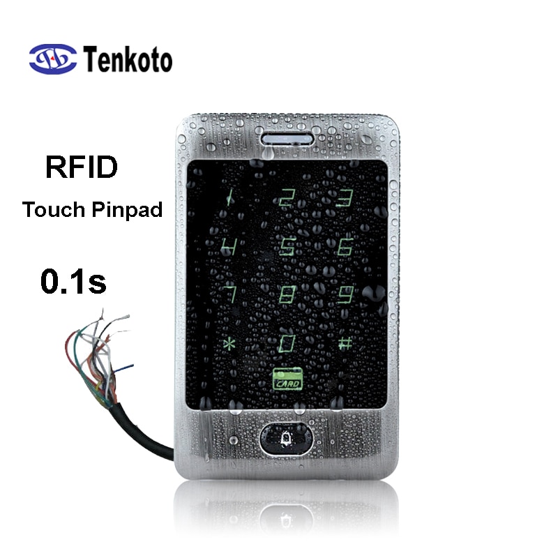 Metalen wiegand contactloos digitaal toetsenbord, id-kaart, ic-toegangscontrole, touch-wachtwoordvergrendeling, rfid-lezer