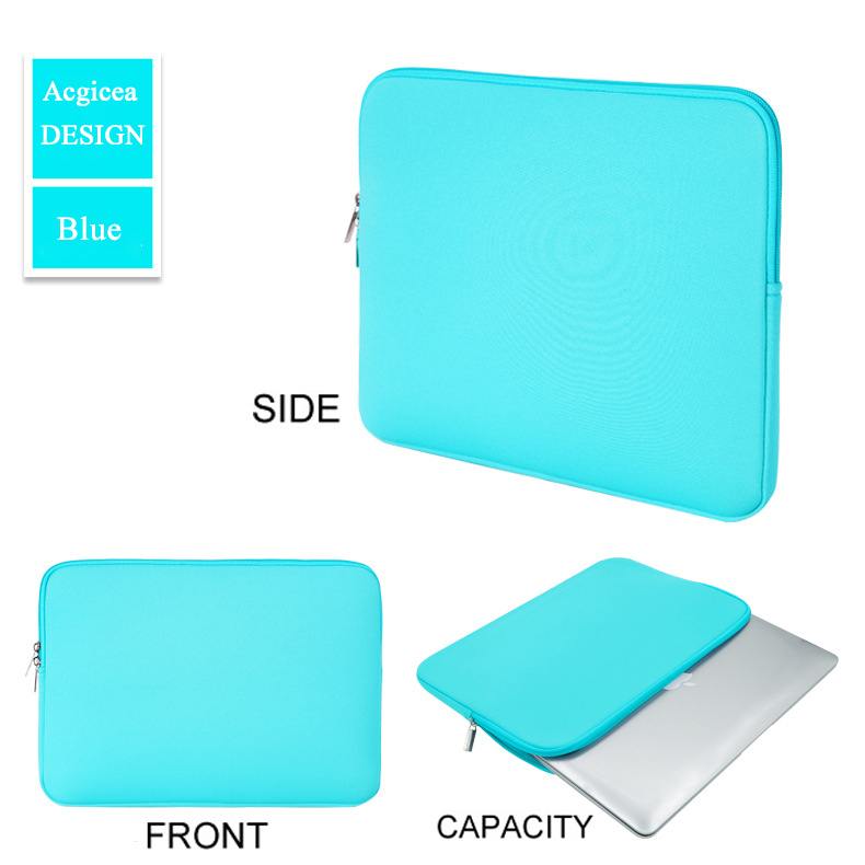 Laptop Bag 15.6-6 Inch Laptop Case Soft Computer Bag Office Travel Business for Macbook Air Pro Xiaomi MateBook HP Dell: 12" / LIGHT BLUE