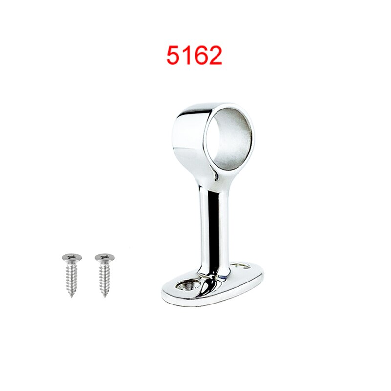 2X Angles 316 Stainless Steel Boat Hand Rail Fitting Marine Railing Support Bracket Tube Stanchion Hardware Yacht Accessories: 5162