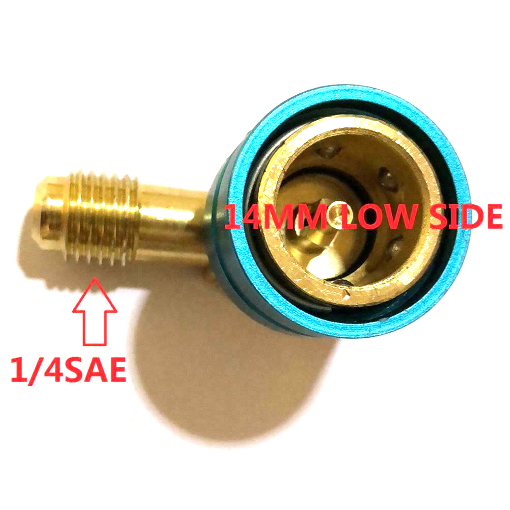 Adapter Airconditioning Auto Auto Connector Professionele Snelkoppeling Fittings Aluminium Stabiel Deel Conversie Lage Kant