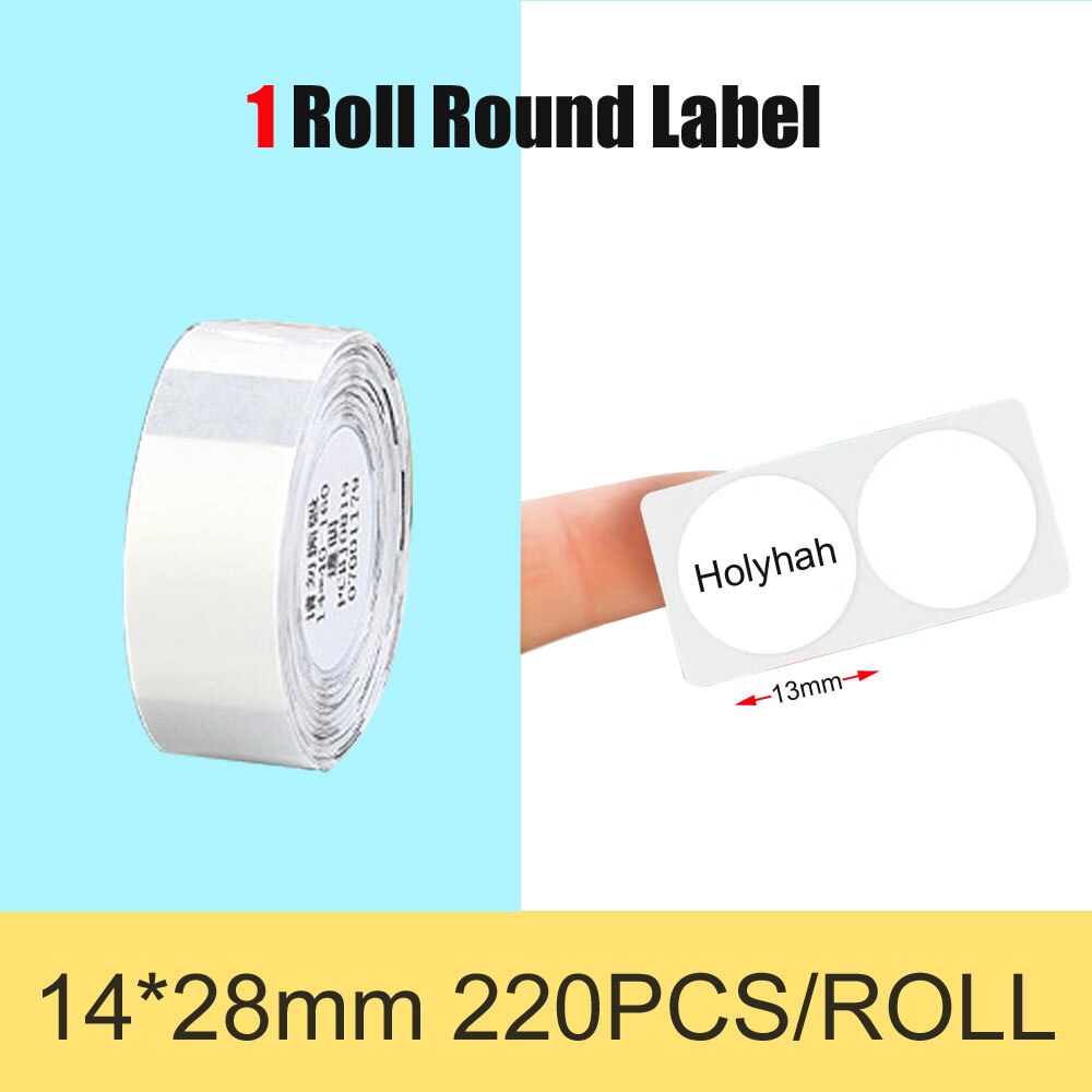 Niimbot Thermische Transparant Papier Waterdicht Olie Proof White Label Papier Voor D11 Draagbare Thermische Label Printer: 1 Transparent R