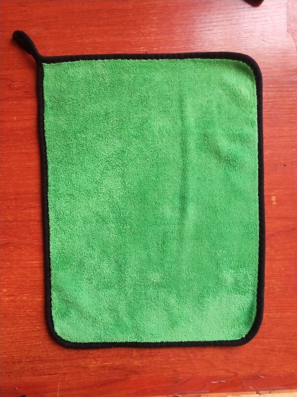 Superabsorberende bilrengøringshåndklæder mikrofiber hurtigtørrende håndklæder superabsorberende bilvaskeklude ridsefri csv: Grøn 30 x 30cm