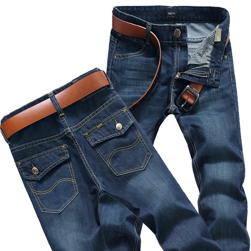 Four seasons plus size herrejeans, straight bukser, business casual bukser, smalle lange bukser og multi-lomme herremodeller