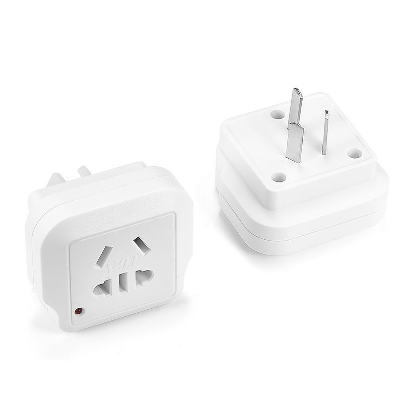 AU Plug Adapter Universal American Chinese European To Australia Zealand 3 Pin Travel Adapter Outlet Wall Charger Socket
