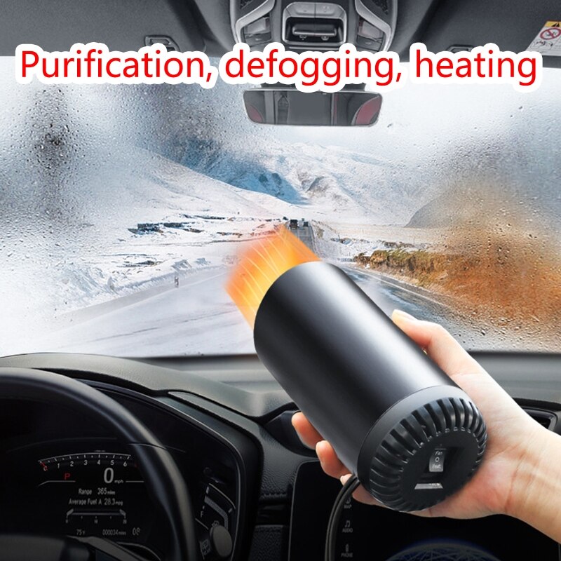 Riscaldatore per auto 12V sbrinatore portatile sbrinatore parabrezza deicer riscaldatori elettrici automatici ventilatore di riscaldamento rapido purificatore d'aria