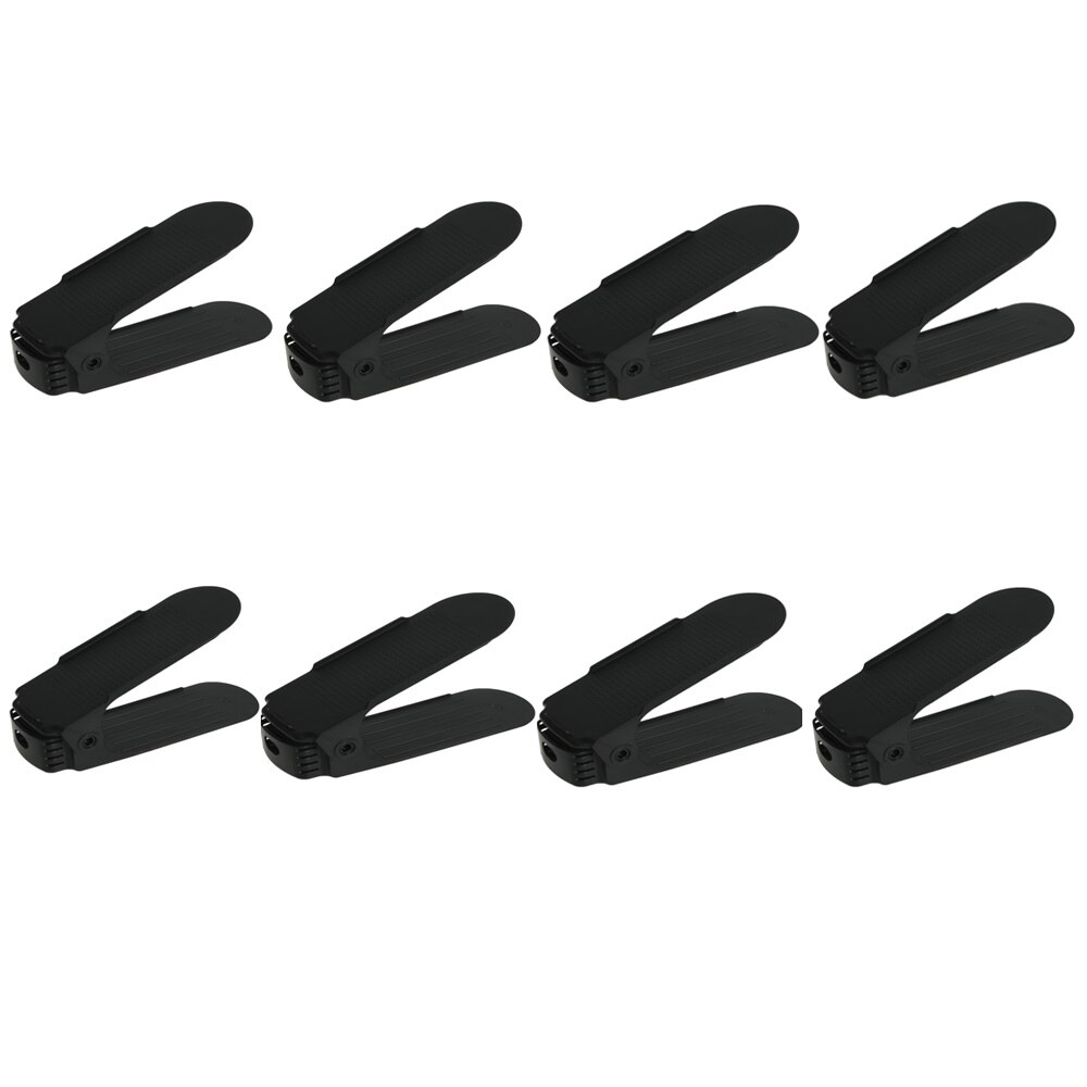 8 stuks verstelbare dubbele schoenenorganizer moderne schoonmaak opbergrek plastic woonkamer organizers schoenendoos standaard beugel schoenendoos