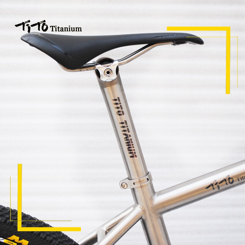 Tito fietszadel titanium boog race/mtb mountainbike fietszadel zadelkussen fietsaccessoires