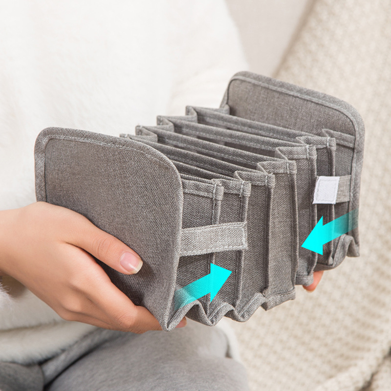 Wandschrank organizer für socken hause getrennt unterwäsche lagerung Kasten 7 Gitter Jeans bh veranstalter faltbare schublade organizer Schlafsaal