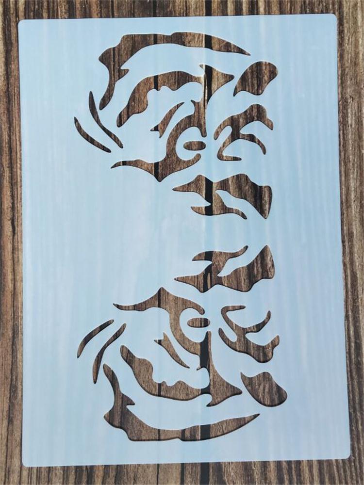 Pochoir loup pour meubles, 21x29Cm, 1 pièce, peinture murale, décoration, superposition plastique, bricolage, coloration, gaufrage, scrapbooking: h7