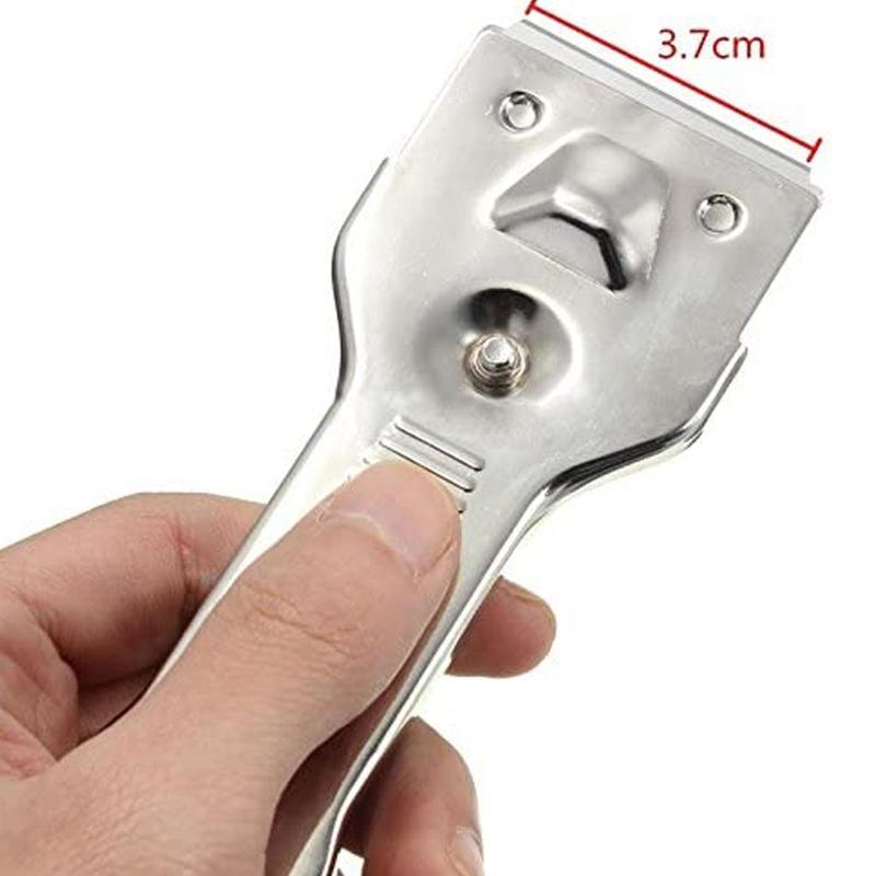 Stainless Steel Scraper Cleaner Removing Seated Residuals Multifunction Paint Surface Scrape Stains Tool Ceramic D9A5