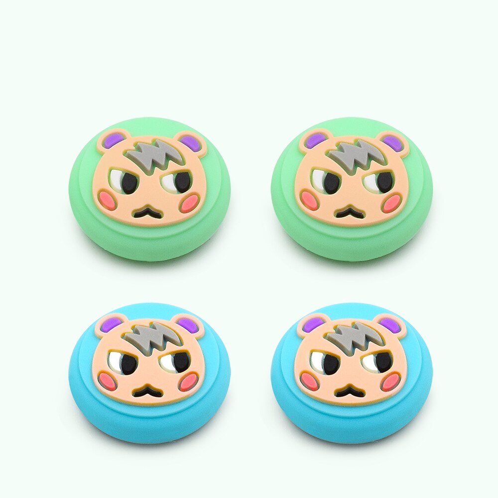 Thumb Stick Grip Cap AnimalCrossing Segretario Cucciolo di Cane Isabelle Joystick Copertura Per Nintend Interruttore Lite Joy-Con Controller Caso: 17