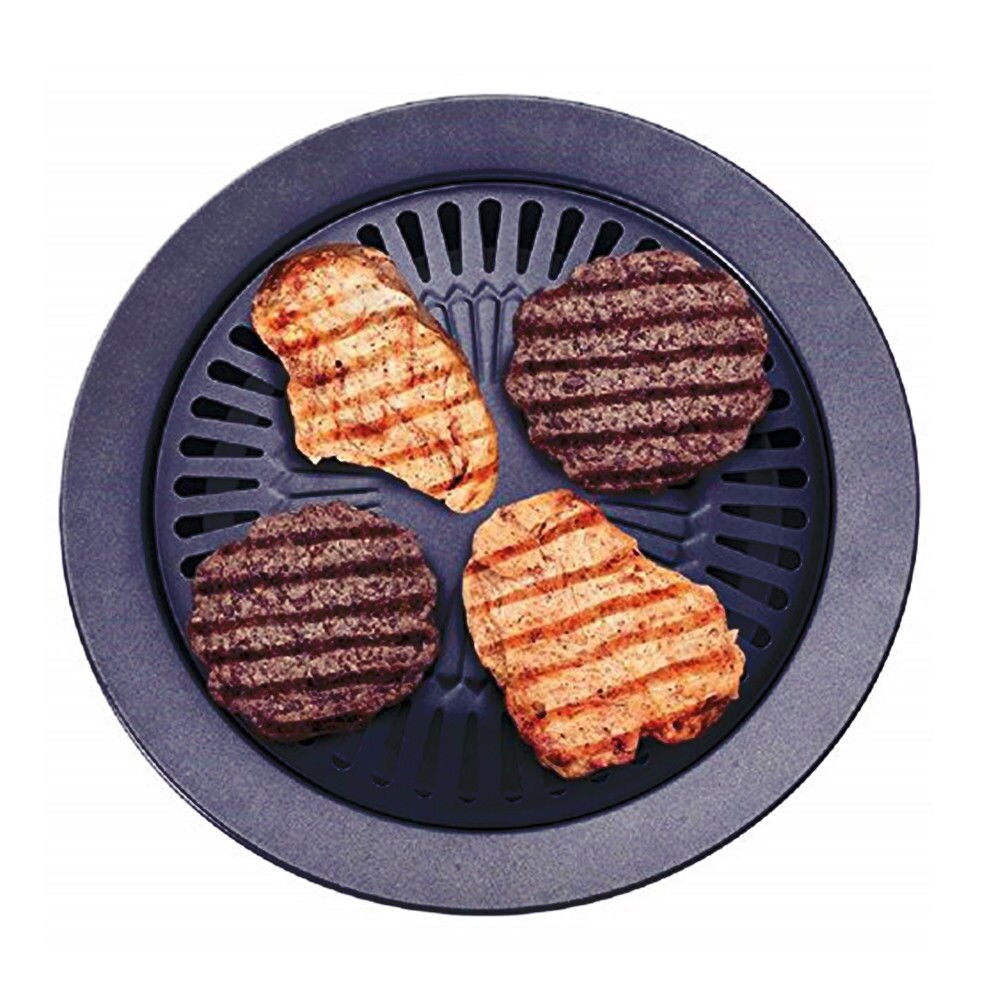 Korean Outdoor Barbecue Grill Non-stick BBQ Pan Round Easily Cleaned Grills Barbecue Accessories Tools