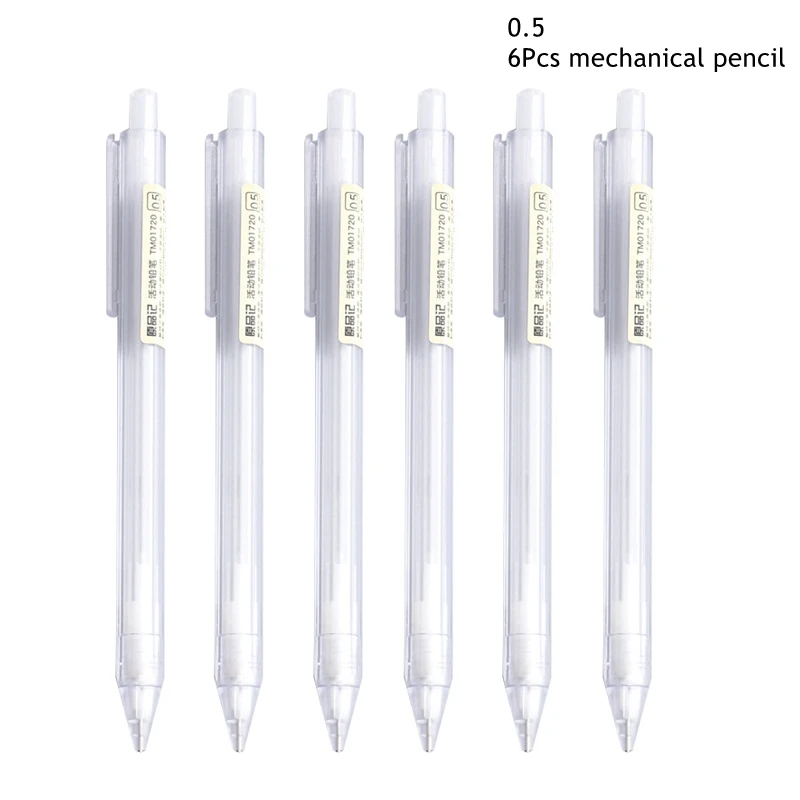 0.5/0.7mm Automatic Pencils Set HB/2B Refill Mechanical Pencil For Drawing Sketching Students School Supplies Cute Stationery: plum