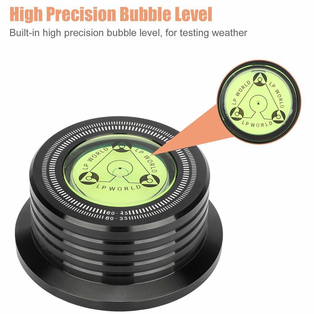 1 stück 60hz lp-aufnahmestabilisator, universeller schallplatten-nivellierer, legierungsgewicht, plattenspieler-stabilisatorklemme, aluminium ,  c2 t 9