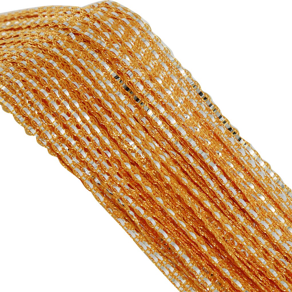 Newest Crystal Curtain Flash Line Shiny Door String Curtain Wall Panel Edge Window Room Divider Blind Tassel Screen: Orange