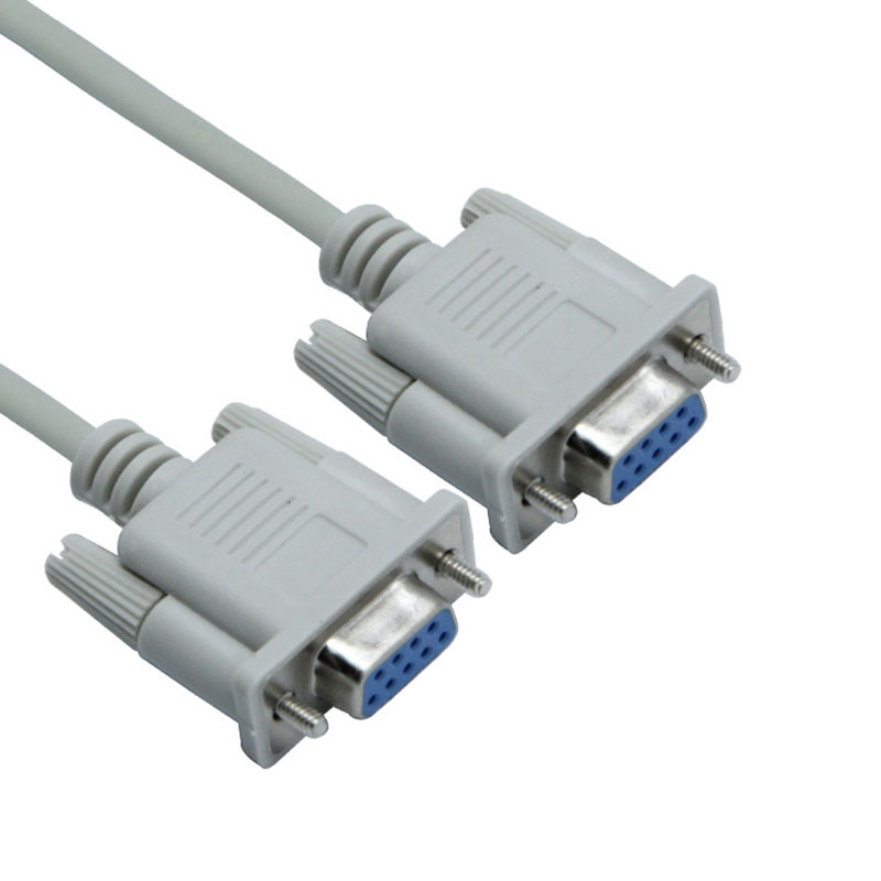 DB9F to DB9F 9 Pin Female to Female DB9 Connector Serial Null Modem Cable RS232 to RS-232 Extension Cable 9Pin Adapter Cable