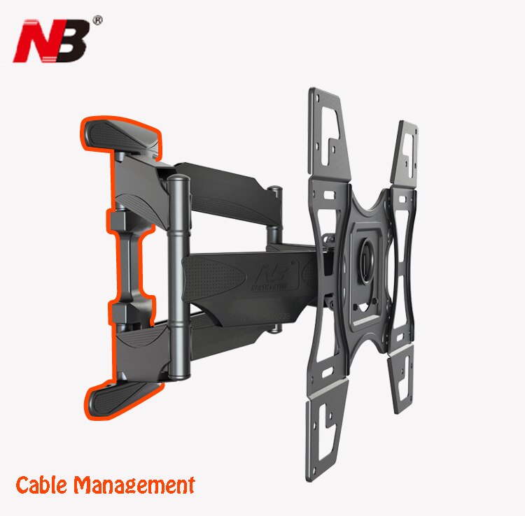 NB DF600 32-60" Full Motion Wall TV Mount 6 Swing Arms Full Motion LCD Monitor Holder Bracket