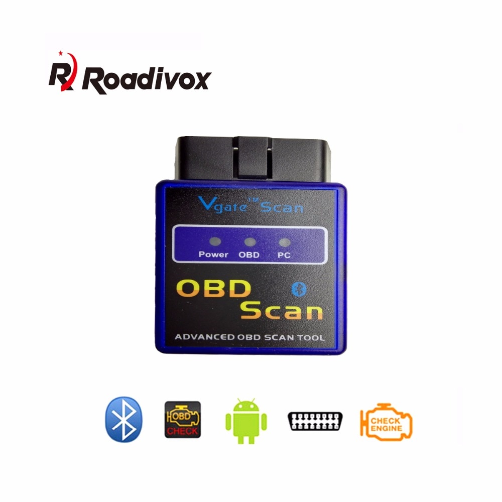 OBD2 Obd 2 Scan Tool Obd Ii Bluetooth Scanner ELM327 Elm 327 Mini Code Reader Voor Car Auto Diagnose Android video Play V1.5
