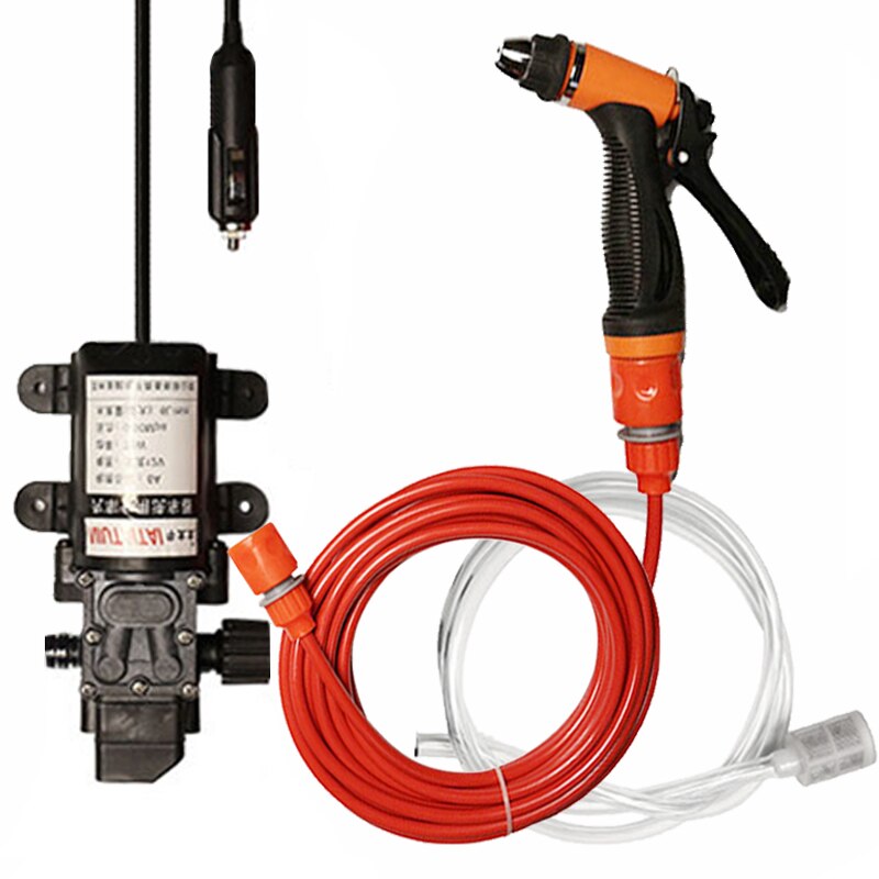 Draagbare autowasmachine pistool autowasstraat 12v pomp hogedrukreiniger universele wasmachine elektrische autoreiniging apparaat