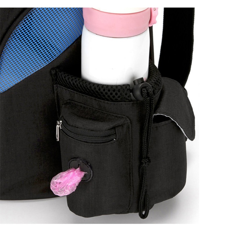 Bolsa de malla portátil para perros, mochila transpirable para perros, bolsa de transporte de gran tamaño para viajes al aire libre, Transportín para mascotas