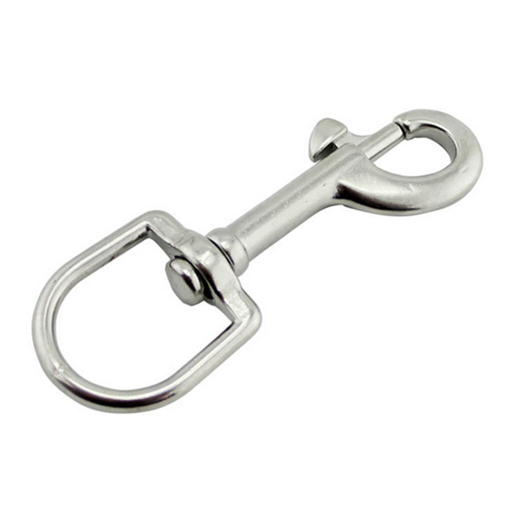 Höghållfast dykning 316 rostfritt stål vridögla bult karbinhake clip marina båtar för dykning vattensporter: 8.2cm