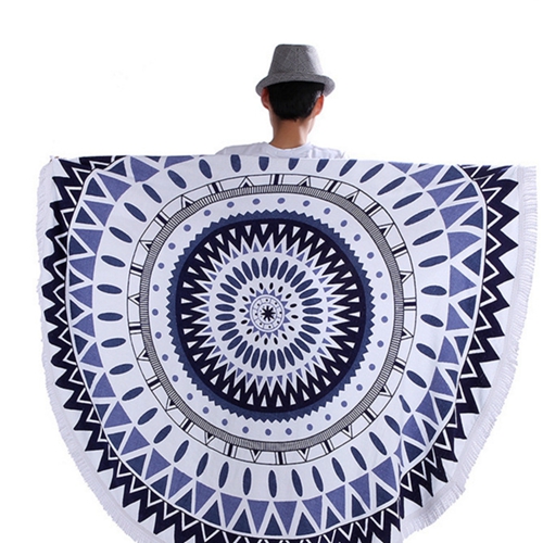 Toallas De playa redondas con estampado De microfibra, gran , 850g, novedad, Verano: 2