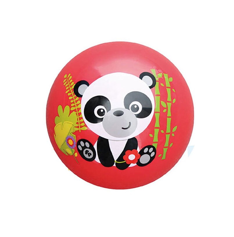 Neonato bambino che rimbalza palla Panda giraffa animale pallamano gomma afferrare mano giocattolo bambino carino educazione sviluppo mentale colorato: red