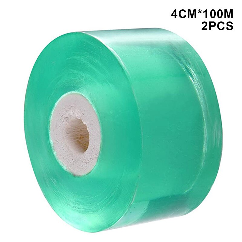 Cinta de injerto estirable para plantas de jardín, cinta de Película autoadhesiva para siembra de árboles frutales, vivero, 3/4/5cm * 100M XH8Z, 2 uds.