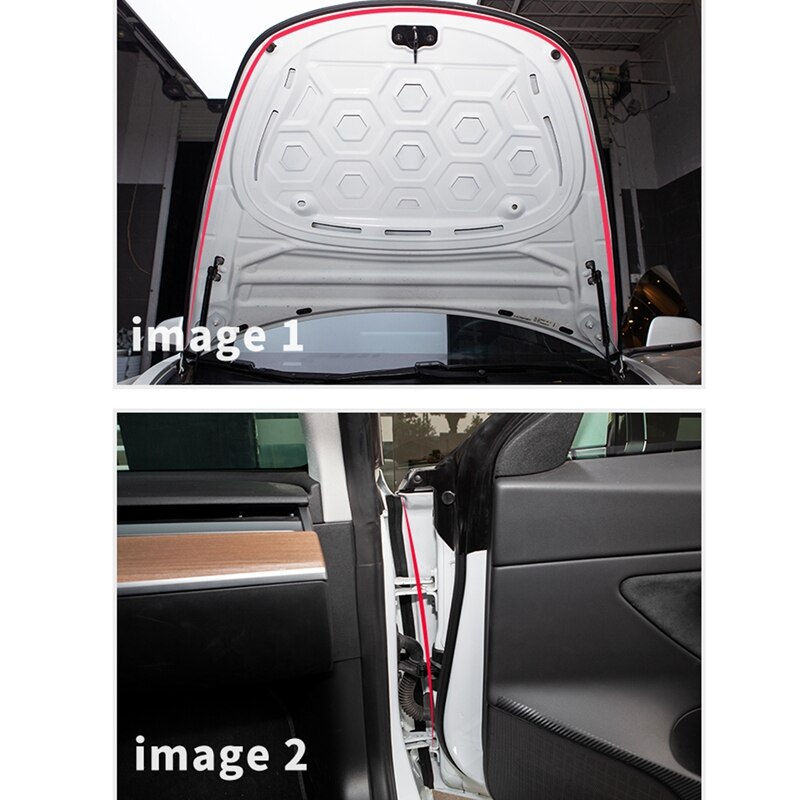 6PCS Car Door Seal Kit Doors Trim Edge Moulding Weather Seal Strip Wind