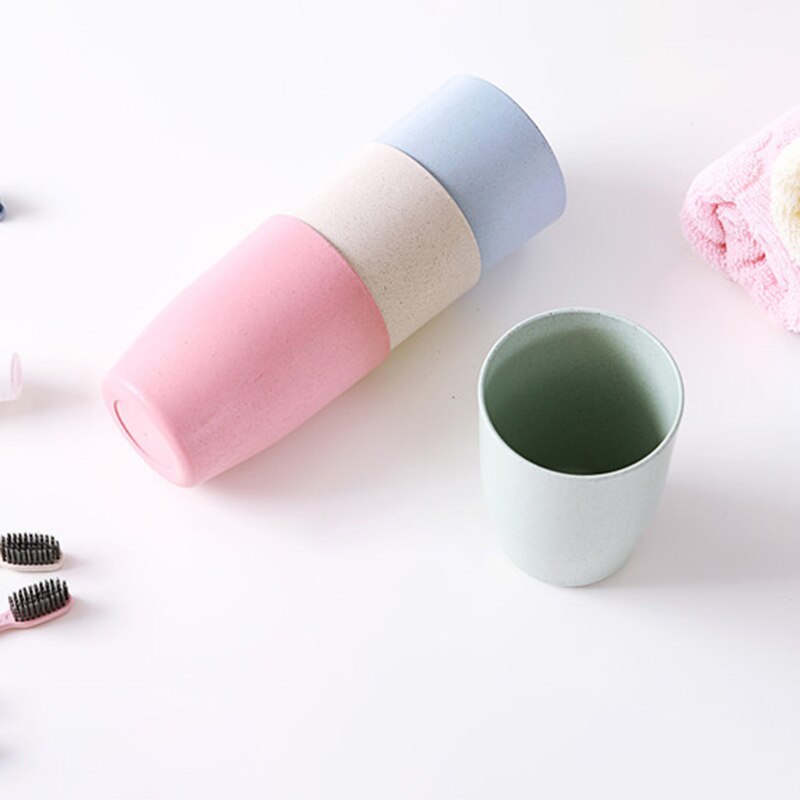 400ml hvete halm kopp multifunksjonell kaffe plast kopp drikke kopper gjenbrukbare børste kopper und