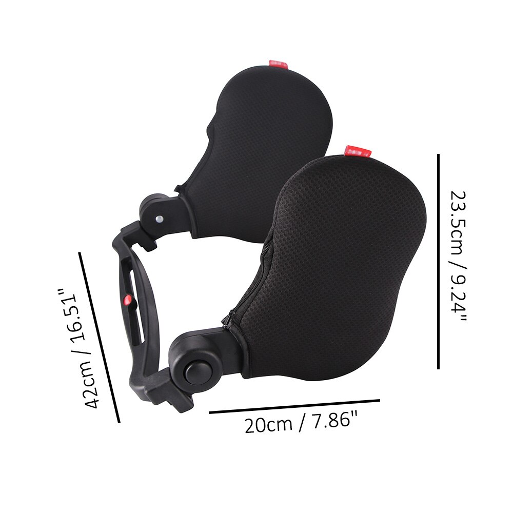 Auto Nekkussen 3D Memory Foam Head Rest Verstelbare Auto Hoofdsteun Kussen Reizen Nekkussen Ondersteuning Holder Seat Kussen