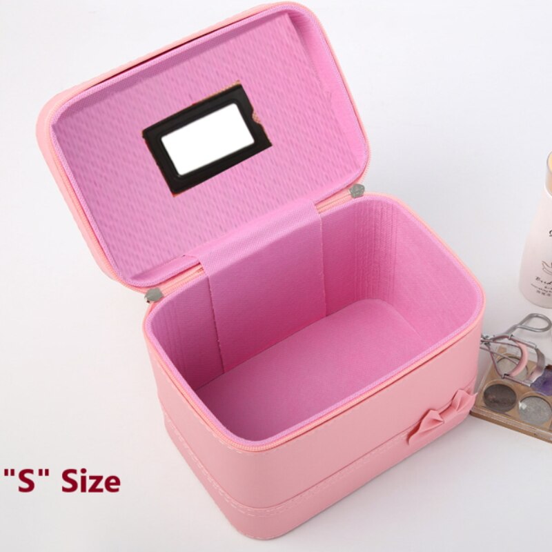 Cosmetic Bag Portable Large Capacity Manicure Beauty Storage Box Cosmetic Case Waterproof Lovely The MakeUp Bag