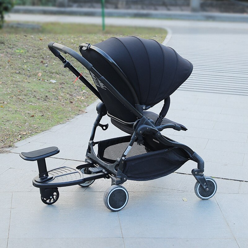 Baby Stroller Wheeled Buggy Board Kids Buggy Wheel Board Stroller Step Stand Ride On Boards Plate Detachable Seat