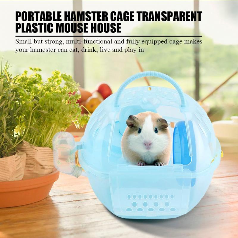 TOYANDONA Hamster Carrier For Travel Breathable Portable Hamster Cage