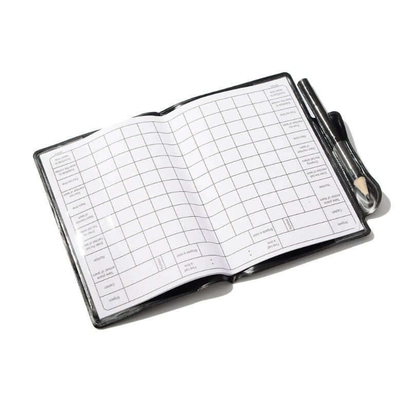 Soccer referee card with pencel Write book paper set Football Red and Yellow cards Fair Play Sports match referee equipment