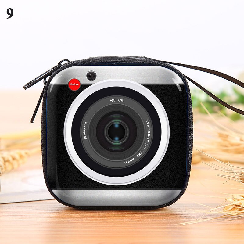 Tinplate Coin Purse Earphone Storage Bag Retro Record Tape Coin Purse Key Coin Coin Bag Coin Purse: 9