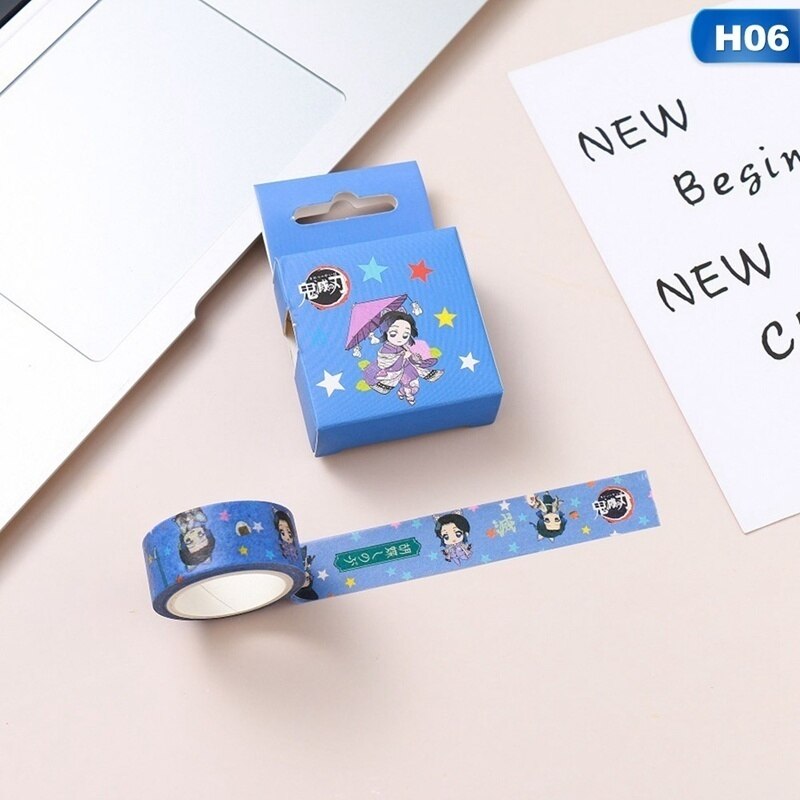 2 pieces/set of cartoon tape paper label sticker decorative Diy scrapbook masking office school supplies: 6