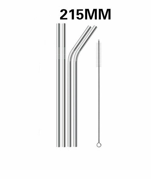 Paille métallique réutilisable en acier inoxydable 304 de avec brosse de nettoyage pour tasses 20/30oz, 4/8 pièces: PrimaryColour