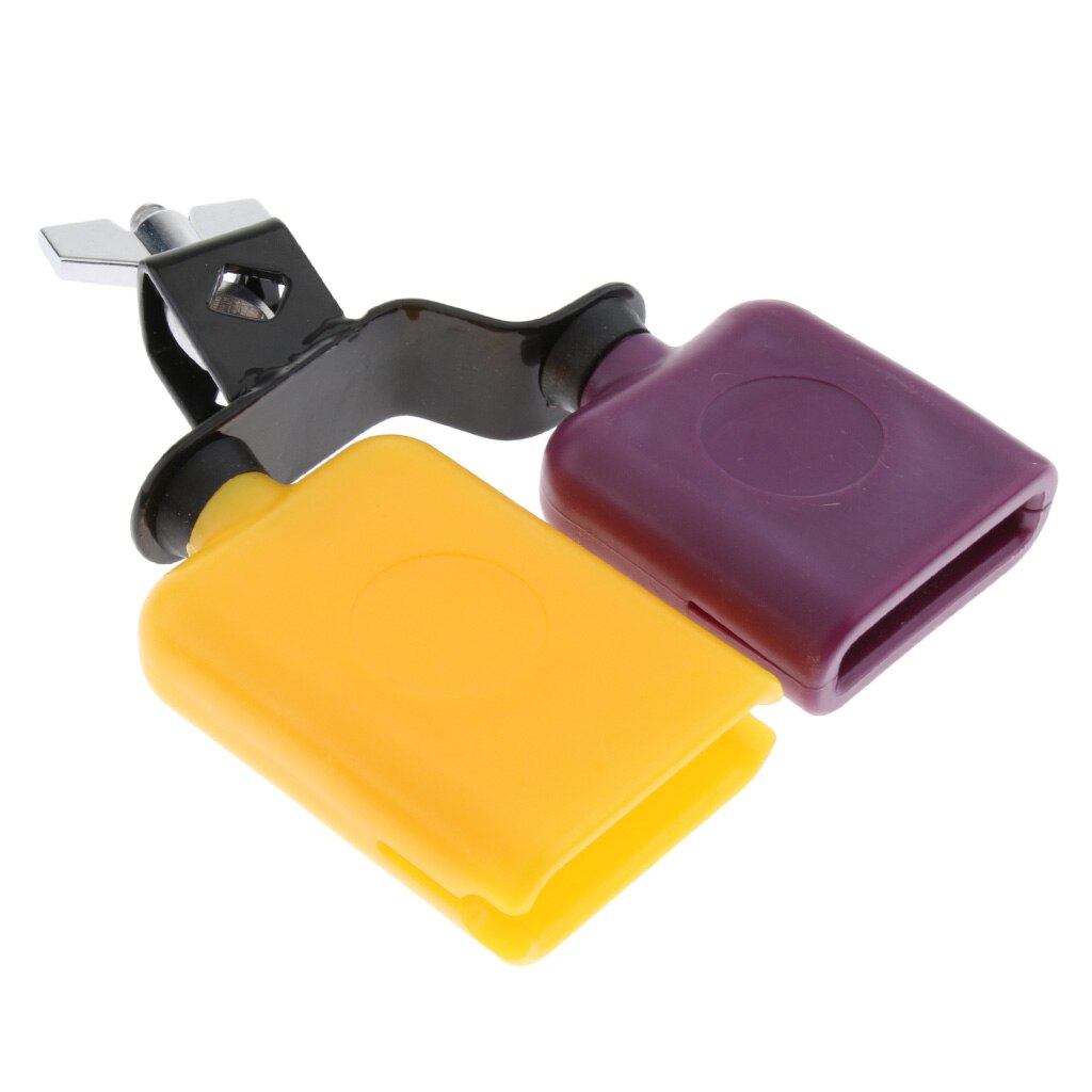 Plastic Material Multicolor Cowbell Drum Set Kit Musical Percussion Accessory