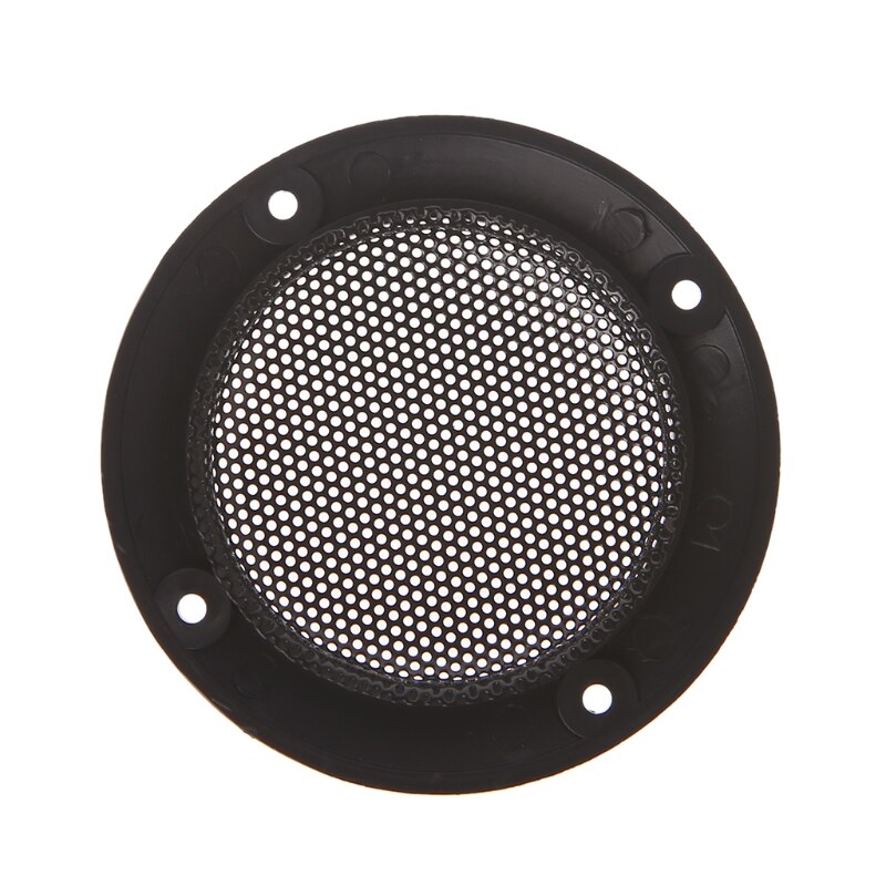 OOTDTY-carcasa de malla negra para altavoz de coche, cubierta protectora de red, 2 pulgadas, 2 unidades