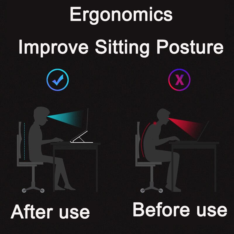 universell justerbar sammenleggbar bærbar stativholder til ipad macbook pro luft dell bærbar bærbar kjøling stasjonær bærbar datamaskinholder