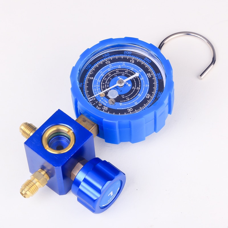 Air Conditioning Refrigerant Pressure Gauge R22 R410a R134A 1/4 Auto Car Air Conditioning Pressure Gauge Tool
