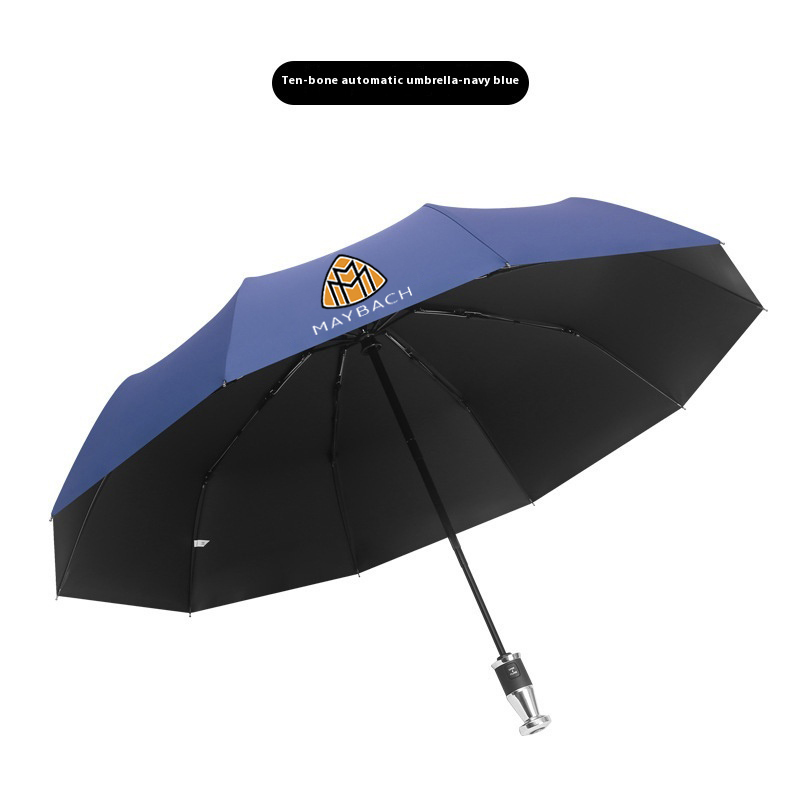 Auto Automatische Falten Winddicht Sonnenschirm Regenschirm Für Maybach W220 W221 W222 S450 S480 S580 S680 S400 S500L GLS450 GLS480 GLS600: Blau