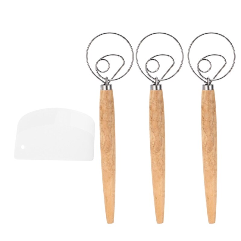 Set van 3 Deense deeggardes, Premium garde mixen voor bakken in de