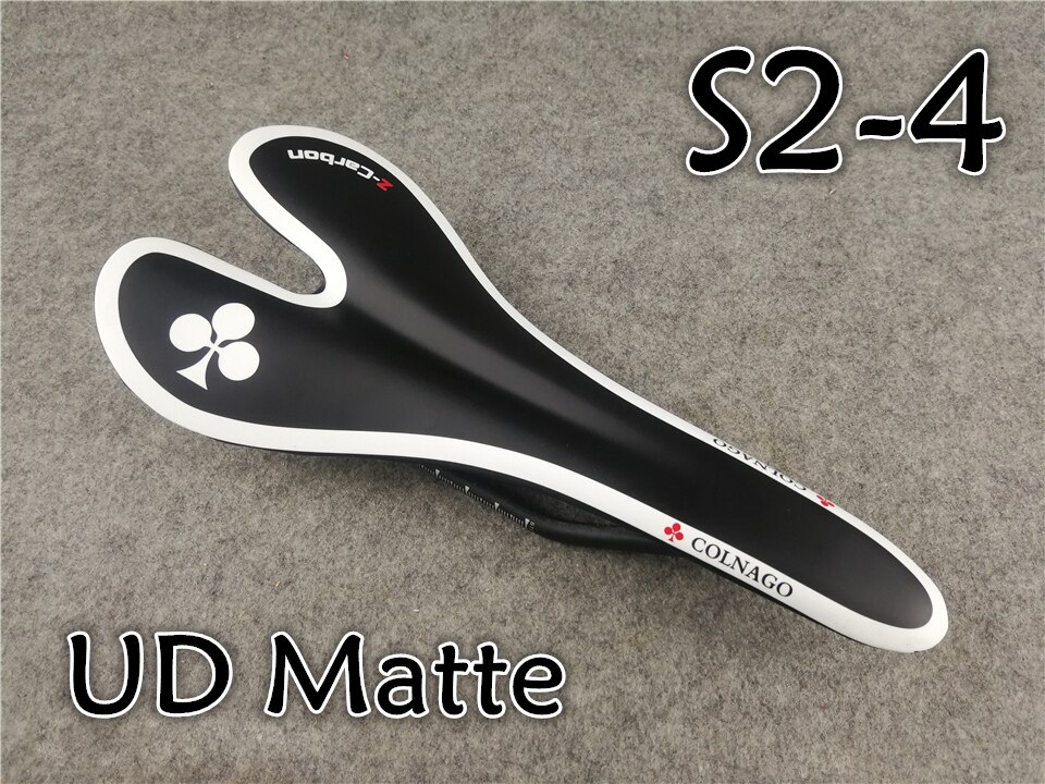 Full Carbon Fiber Zwart-Wit 3K Glossy Colnago Carbon Racefiets Zadel Zetel: S2-4