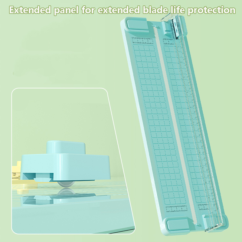 Cortador de papel bidireccional 4 en 1, cortador de papel manual para oficina, enviar 4 cabezales, para escuelas, oficinas y hogares, 1 ud.