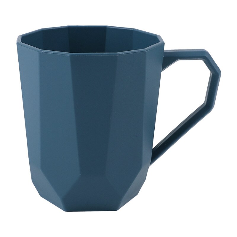 Bathroom Washing Cup Daily Necessities Daily Necessities Water Cup Geometric Irregular Mouth Cup: Blue