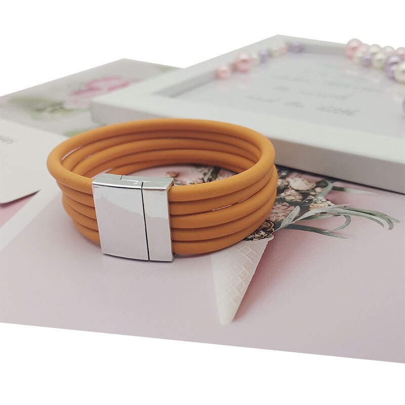 Vintage armbanden met magneetsluiting, handgemaakte armbanden, gewaagde punkstijl, rubberen sieraden, doe-het-zelf sieraden voor vrouwen, mannen, esthetische straat