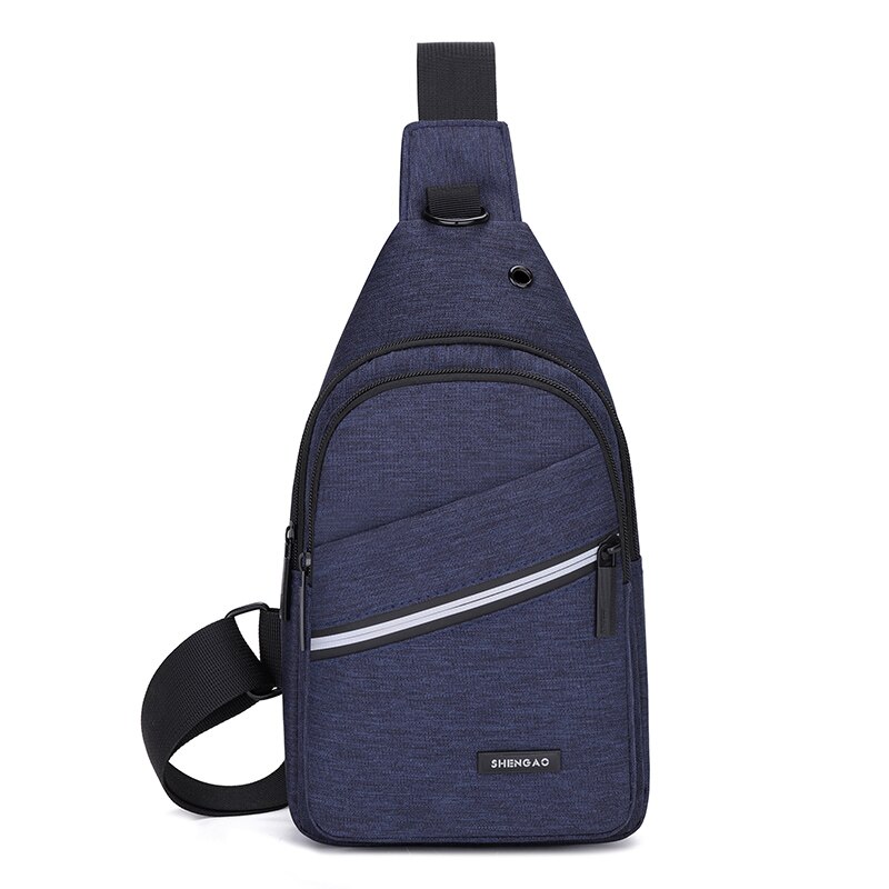 Neue Anti-Diebstahl männer Bote Taschen Multi-tasche Schlinge Schulter Taschen lässig Brust Pack Reise Umhängetaschen männlichen: Blau